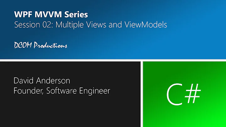 Multiple WPF Views and View-Models using MVVM in C#