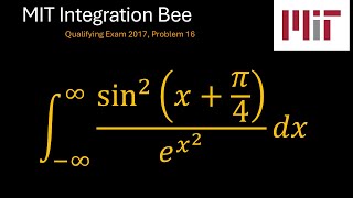 MIT 2017 Integration Bee Qualifying Exam, Problem 16