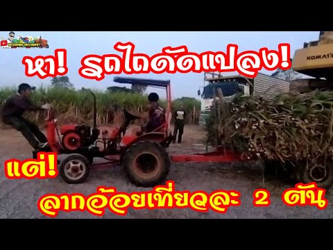 Mini tractor เล็กแต่ใจใหญ่ ลากอ้อยเข้าลานเที่ยวละ 2 ตัน 5 ลิตรวิ่งได้เป็นอาทิตย์โครตคุ้ม 089-7193905