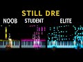 5 Levels of Still DRE: Noob to Elite (Piano)