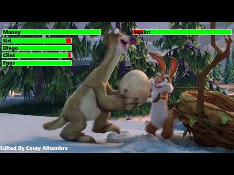 Ice Age The Great Egg Scapade Final Battle With Healthbars