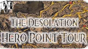 GW2 ✵ Path of Fire ✮ The Desolation ✮ Hero Point Tour ✮