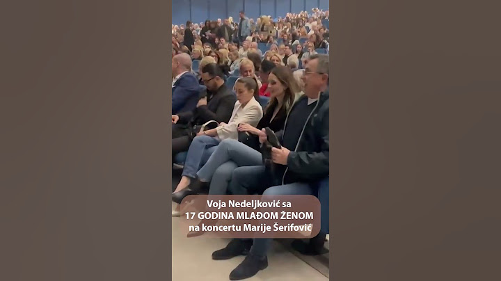 Voja Nedeljković sa 17 GODINA MLAĐOM ŽENOM na koncertu Marije Šerifović