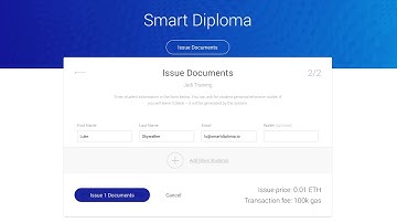SmartDiploma – Issue Document