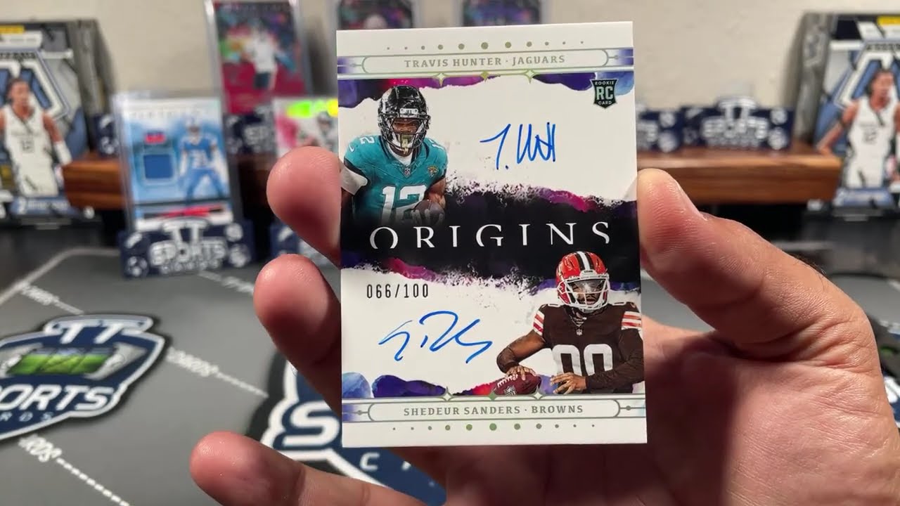 🔥 MONSTER! TRAVIS HUNTER & SHEDEUR SANDERS DUAL AUTO FROM ORIGINS! 🔥