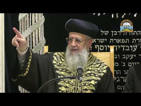 דברים שחכמים אסרו לטלטל בשבת שמא יעבור על איסור תורה I מרן הראשון לציון הגאון רבי דוד יוסף שליט"א