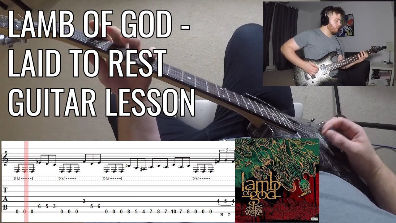 Lamb of God Laid to Rest One Minute Guitar Lessons YouTube