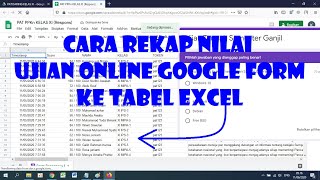 How to Summarize Online Exam Scores in Google Forms to Excel