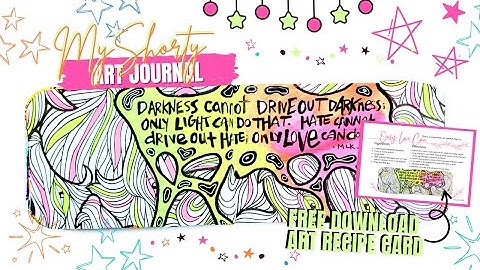 Only Love Can Art Journaling Page | Half Size Composition Notebook