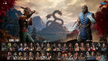 Mortal Kombat 1 All Characters Select Screen MK1  #dj_n