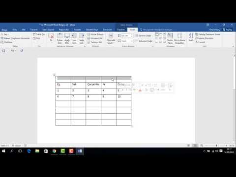 Video: Word'de Bir Takvim Nasıl Yapılır