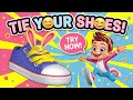 #Short Tie Your Shoes Song for Kids 👟 | Learn to Tie Shoes with Fun & Easy Steps!