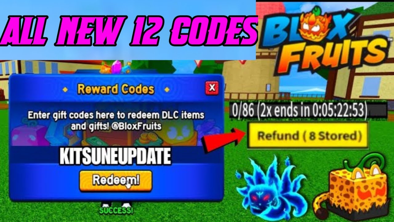 Blox Fruits codes December 2023 (Kitsune Update): How to get double XP,  resets and more