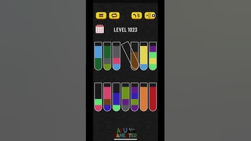 Water Sort puzzle level 1023 | AYU Gamester #shorts