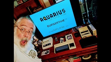 Aquaricart - Mattel Aquarius Computer - First Test - 8Bit Retro Computing Gaming - Burgertime
