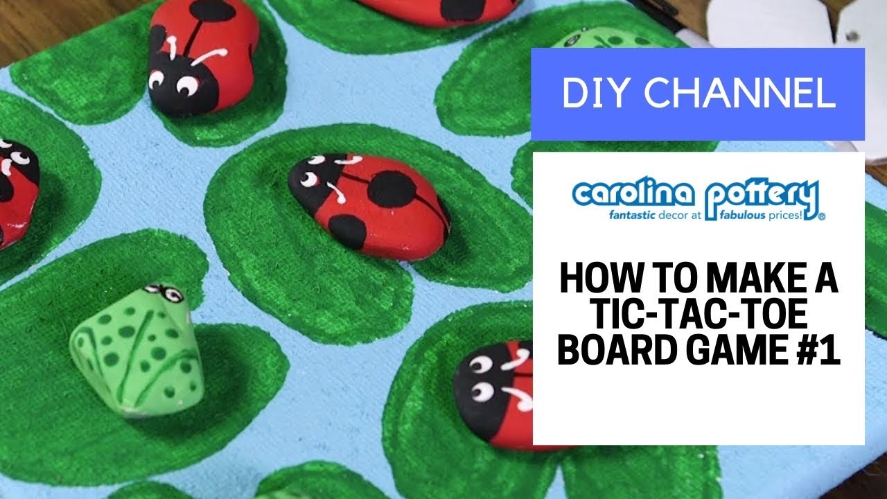 A DIY tic tac toe board tutorial—super easy and fun to make!