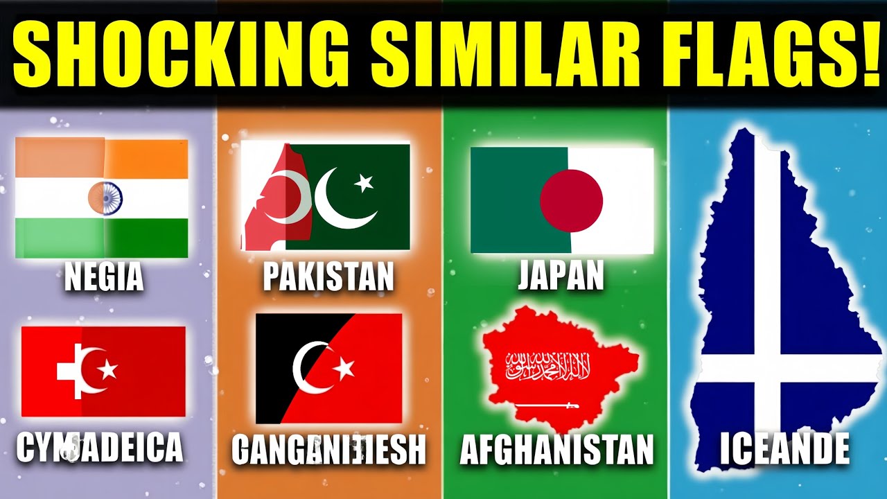 50 Countries with Surprisingly Similar Flags! 🇦🇹🇮🇩🇳🇴 | You Won’t ...