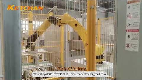 Smart Rotary Induction Hardening and Tempering Line—Fully Automated with Robotic Handling