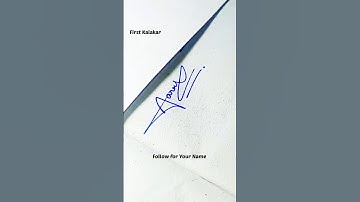 Comment your name 💗 #aarav #signaturestyle @First_Kalakar