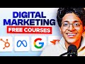 Learn digital marketing for free free courses with certificates  digital marketing courses 2024