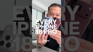 every iphone 18 pro color side by side 👀(burgundy, black, silver, glacier iphone 18 pro / pro max)