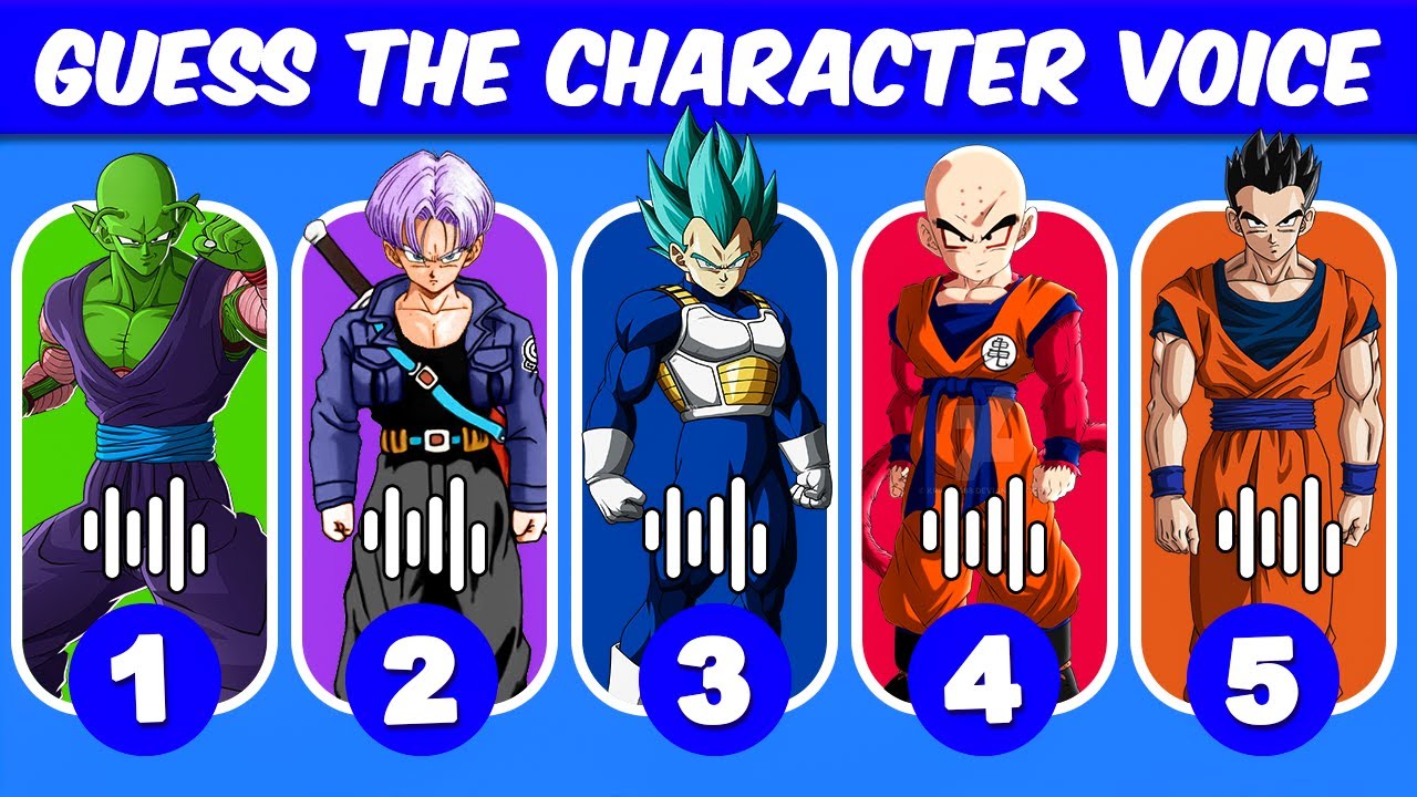 Guess the DRAGON BALL Z Characters by Their Voice | Fun Challenge