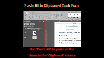 Word Tutorial: Paste All - Clipboard Task Pane #آموزش_ورد #wordtutorial #word #microsoftword