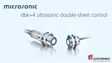 Microsonic dbk+4 Ultrasonic Double Sheet Control Sensor