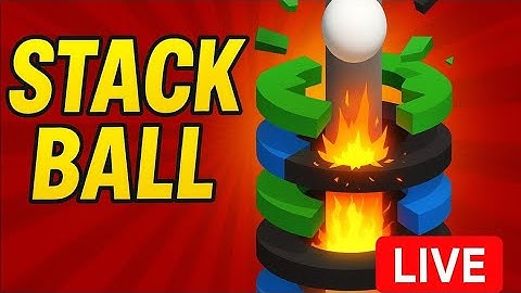 Live stack ball gameplay with level up ⚽part 29 #stackball #live #shortslive #livestream #gameplay