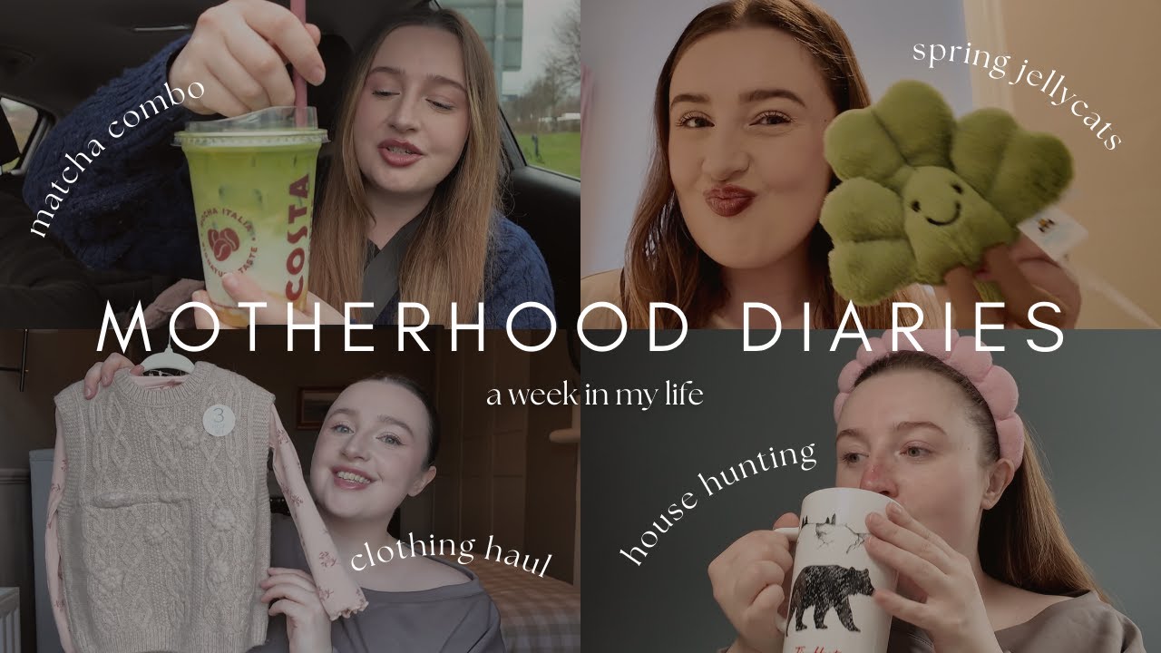 MOTHERHOOD DIARIES: A WEEK IN MY LIFE | cosy clothing haul, spring jellycats & house hunting