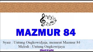 Mazmur 84 (Chord&Lyric)
