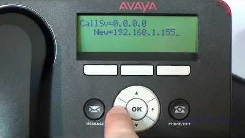 Installation and Configuration of Avaya 1600 9600 Series IP Telephones NON DHCP   Avaya PBX