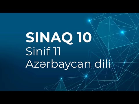 Azərbaycan dili 11-ci sinif  Güvən Sınaq 10 Qrup fənləri üzrə