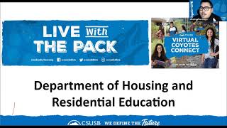 Coyotes Connect: Housing and Residential Education Session 2