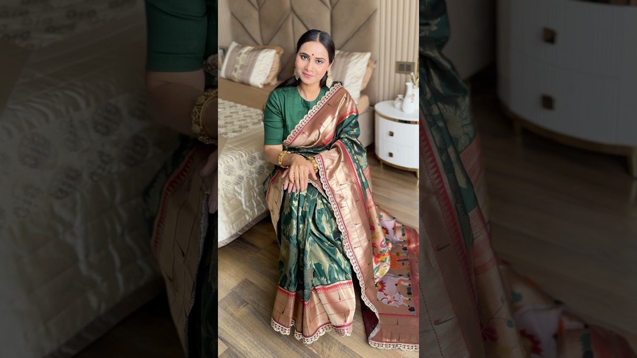 Soft Silk Pichwai Paithani Lace Saree