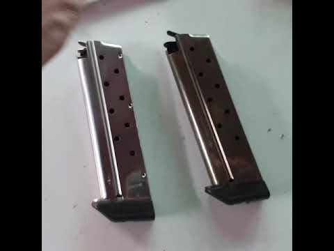 Can a .38 Super 1911 single stack Magazine be used on a 9mm 1911 Pistol? Watch and find out.