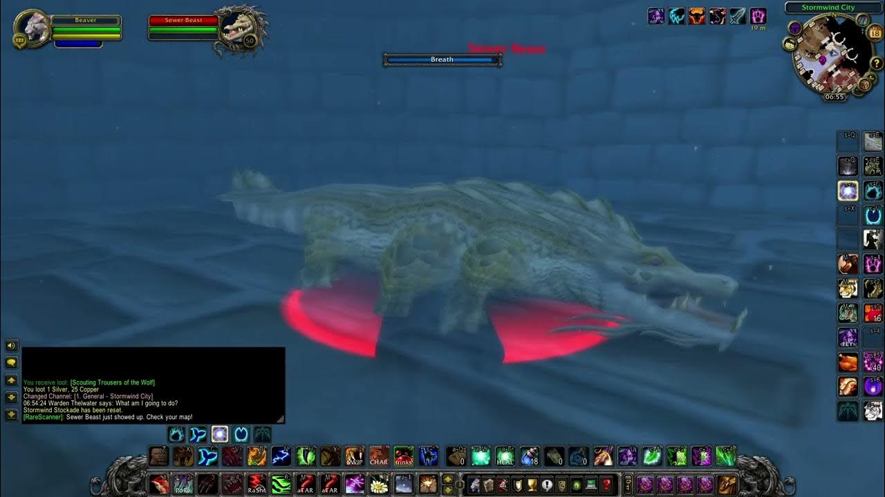 Who is Sewer Beast - WoW Classic WOTLK rare spawns - YouTube