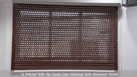 【Instime】New Combined Automatic Design Electric Aluminum Rolling Shutter Door Metal Garage Shutter