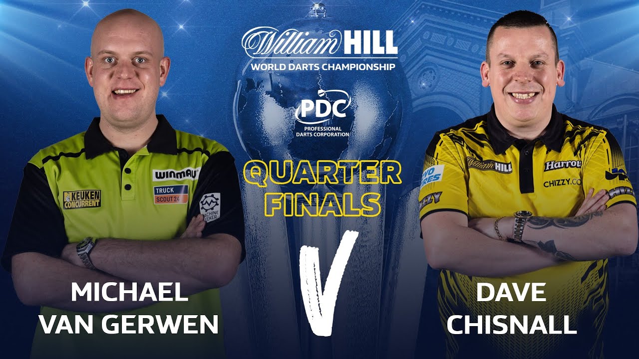 Pdc World Darts Championship 2021 Quarter Final Michael Van Gerwen Vs Dave Chisnall 2021 01 01 