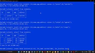 Database(MySQL) Tutorial for Beginners 02 - Table Part 1