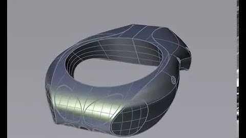 WIP modélisation NURBS 2001 - Helico futuriste (solidThinking 3.5)