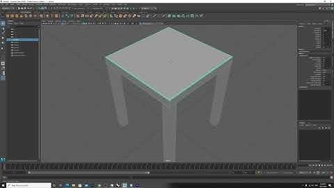 Tutorial 2 - Polygon modeling: table, lamp and fruit tutorial - part 1