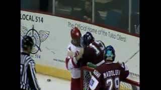 CHL Adam Pineault vs Sean Erickson 3/24/13