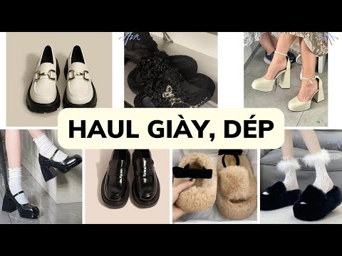 Video [SHOPEE HAUL] Tổng hợp những mẫu giày, dép, dép lông,... - youtube
