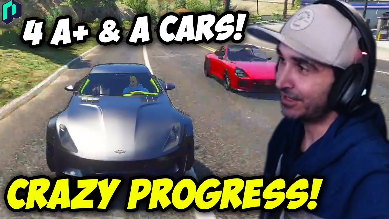 Summit1g Makes CRAZY PROGRESS With 4 A+ & A BOOST CARS! | GTA 5 NoPixel RP