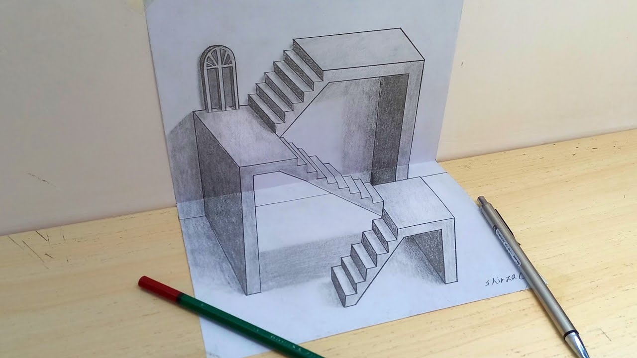 Learn How to Draw 3D Impossible Drawing _ Easy 3D Drawing - YouTube