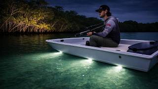 SOLO CROSSBOW NIGHT FISHING TO FEED MY GF *Catch & Cook*