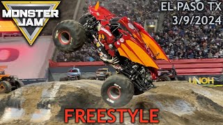 Monster Jam El Paso TX  2024, March 9th (Freestyle) 4K 60fps