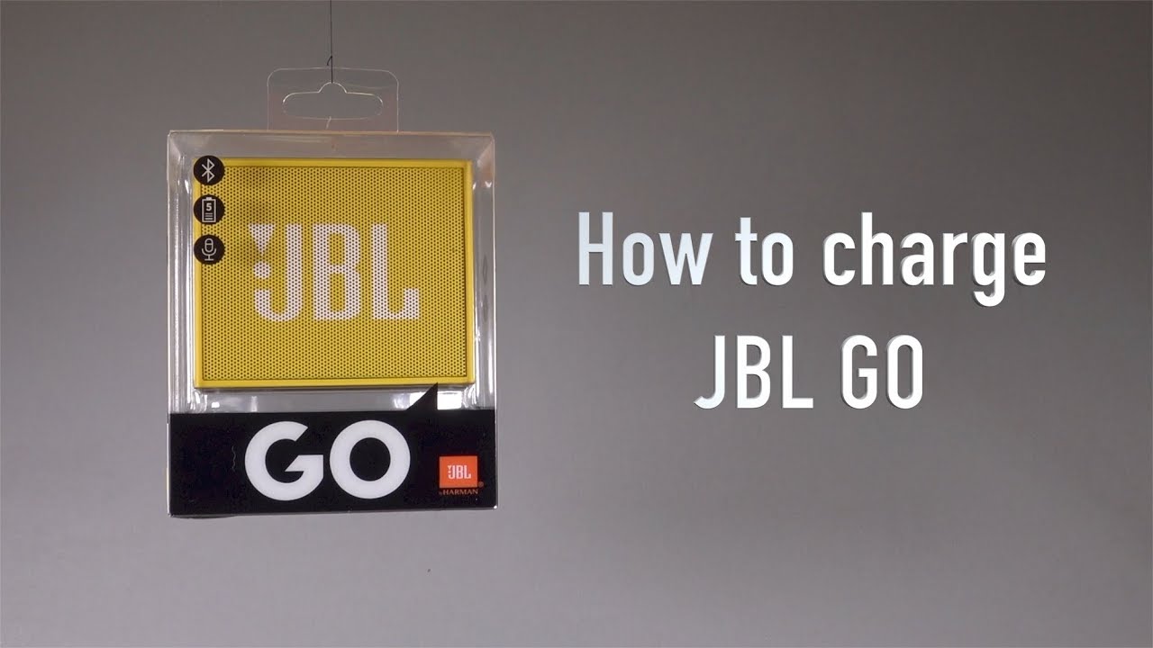 How to charge JBL GO - YouTube