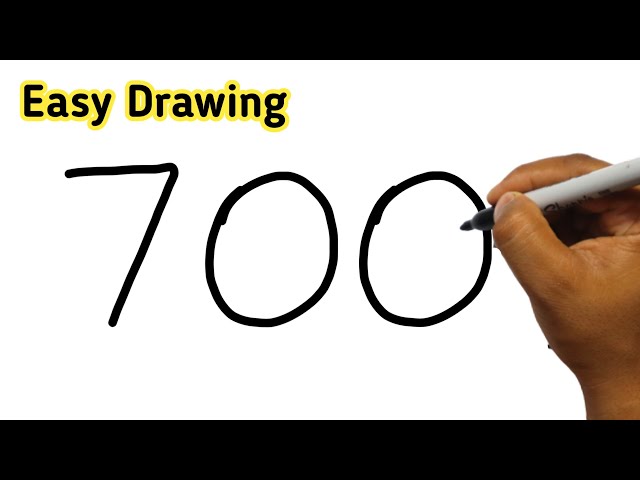 How to turn number 700 into a cycle | How to draw a bicycle step by step easy | Cycle art video class=